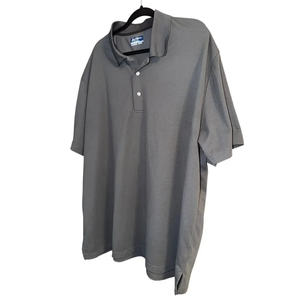 Ben Hogan Performance Men's Gray Short Sleeve Polo Shirt Size 3XL